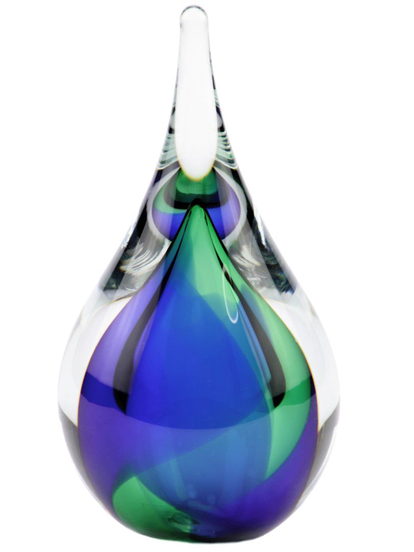 Mini urn glas Druppel small in verschillende kleurcombinaties U01