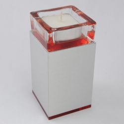 Waxinelichthouder mini urn metaal Square 120mm 2531