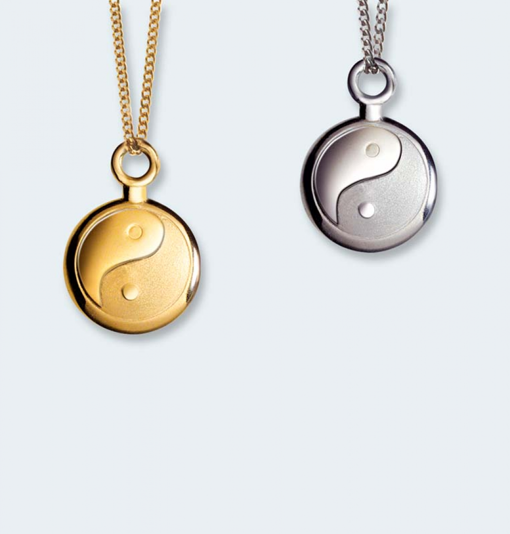 Ashanger mini yin yang in goud 367 GYYM