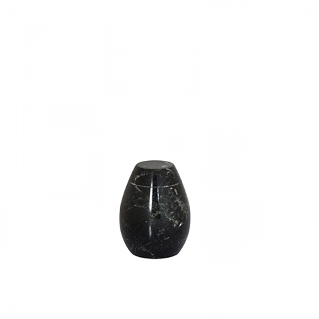 Marmeren mini urn zwart grijs SU2981K