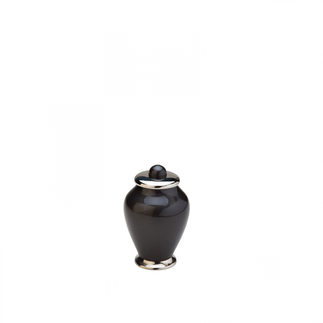 Messing mini urn zwart HU401K