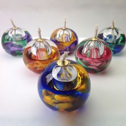 Mini urn glas Olielampje in verschillende kleuren U04}