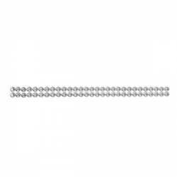 Zilveren dubbel collier met smalle schakel 50 cm - 111SDL}