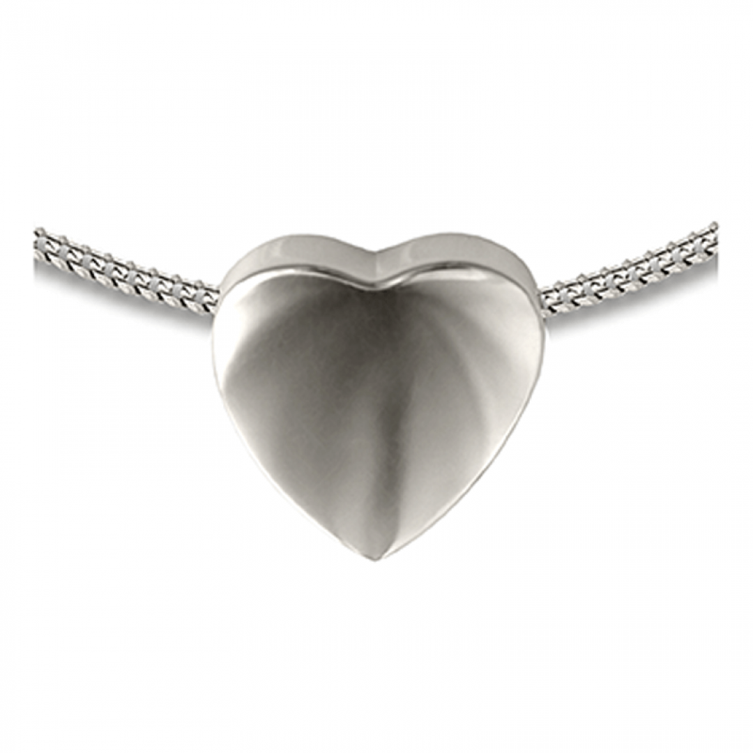Zilveren hanger hart modern AH053