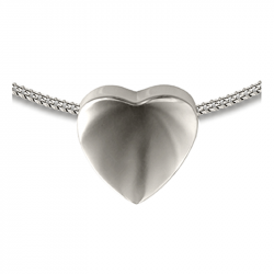 Zilveren hanger hart modern AH053}