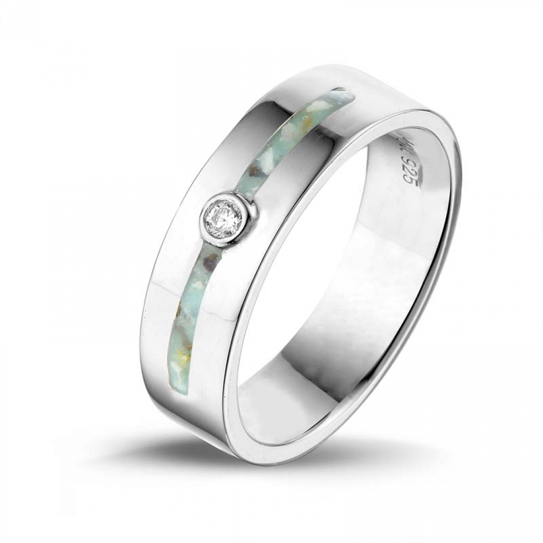 Zilveren ring met zirkonia - RG028