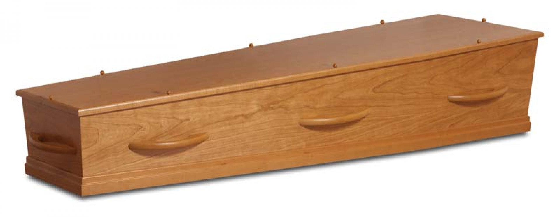 kersen fineer kist met houten grepen 1-40HC8
