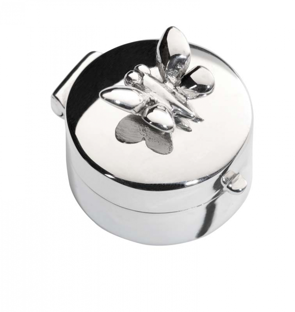Zilveren mini urn met vlinder - 501 F