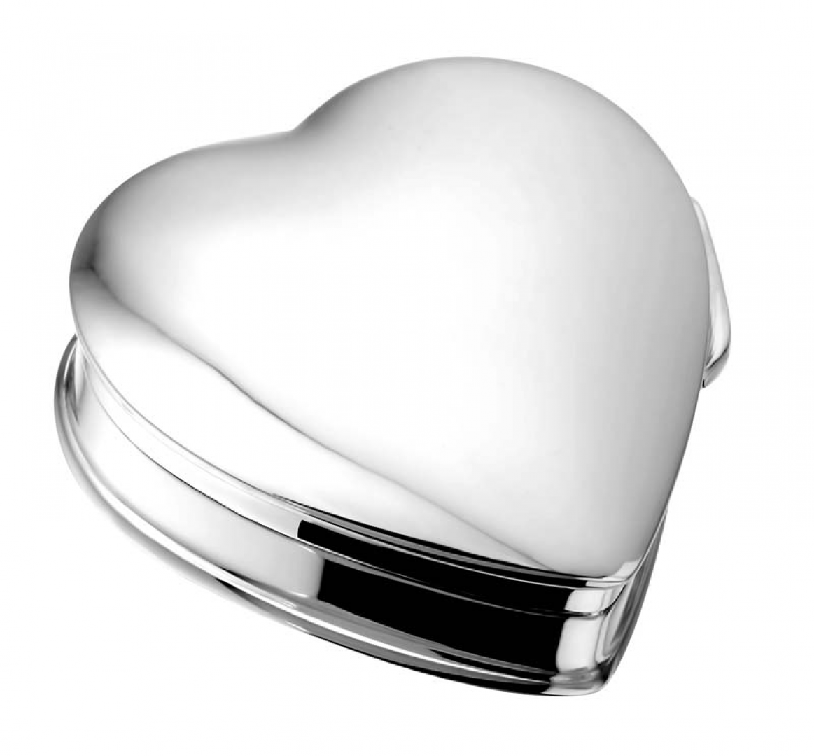 Hartvormige zilveren mini urn 28 mm- 503 S