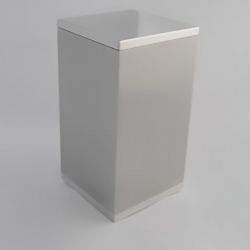 Urn Moderno Aluminium 50x50x80 klein 1401