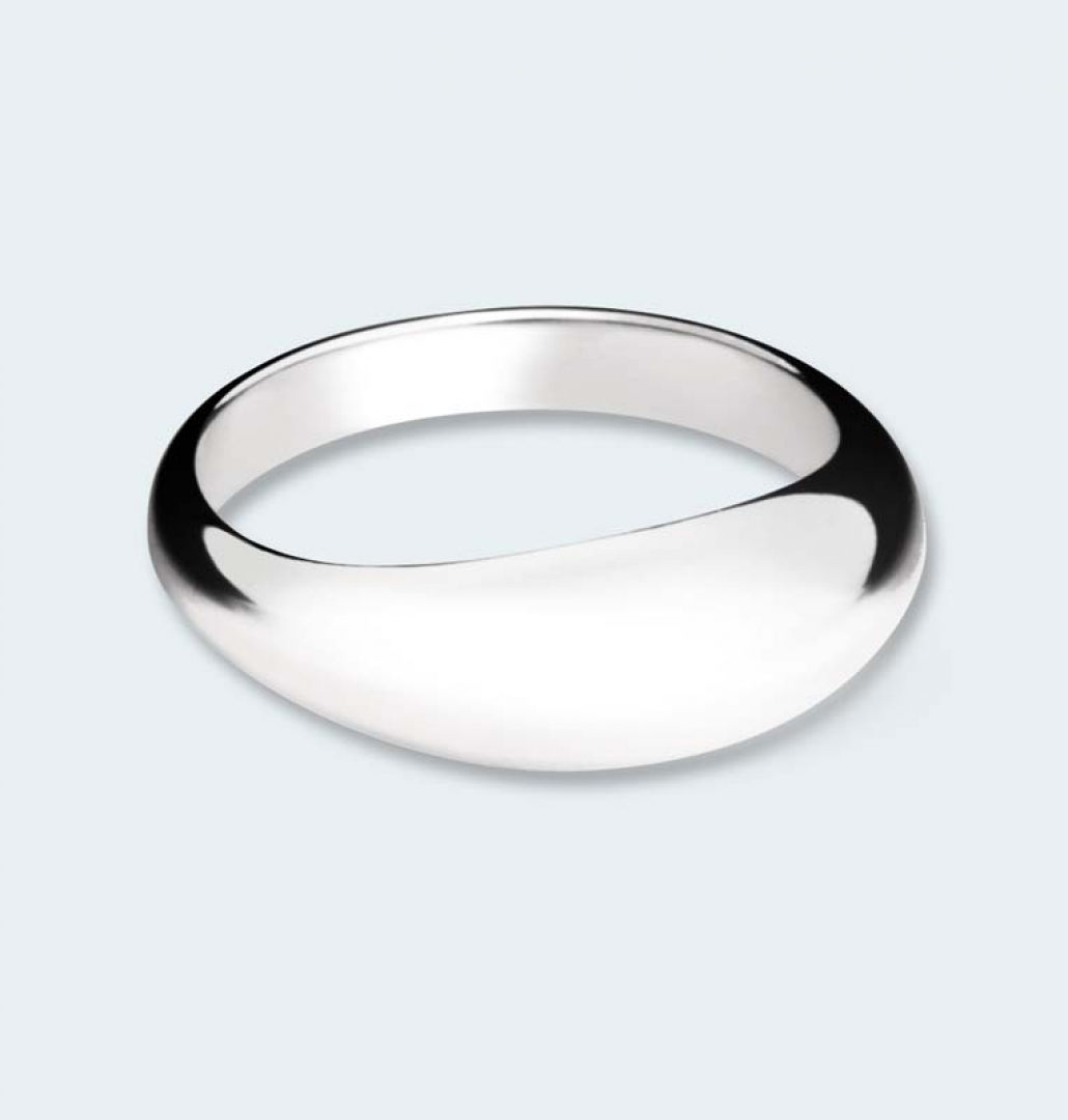 Zilveren ring glad 543 ZR