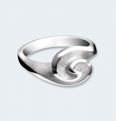 Zilveren ring roos 546 ZR}
