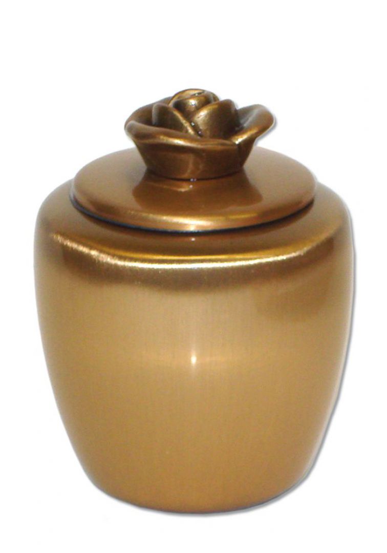 Mini urn mat brons P401ROOSBRP