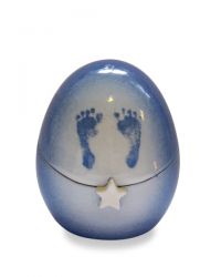 Keramiek baby urn met voetafdrukjes KLU04-7-4trans}
