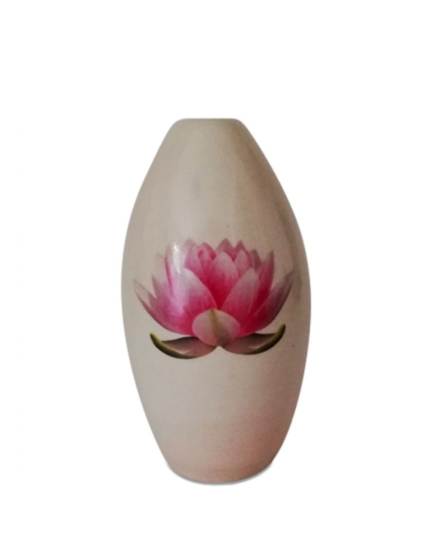 Keramiek urn met lotusbloem UV21-5-1