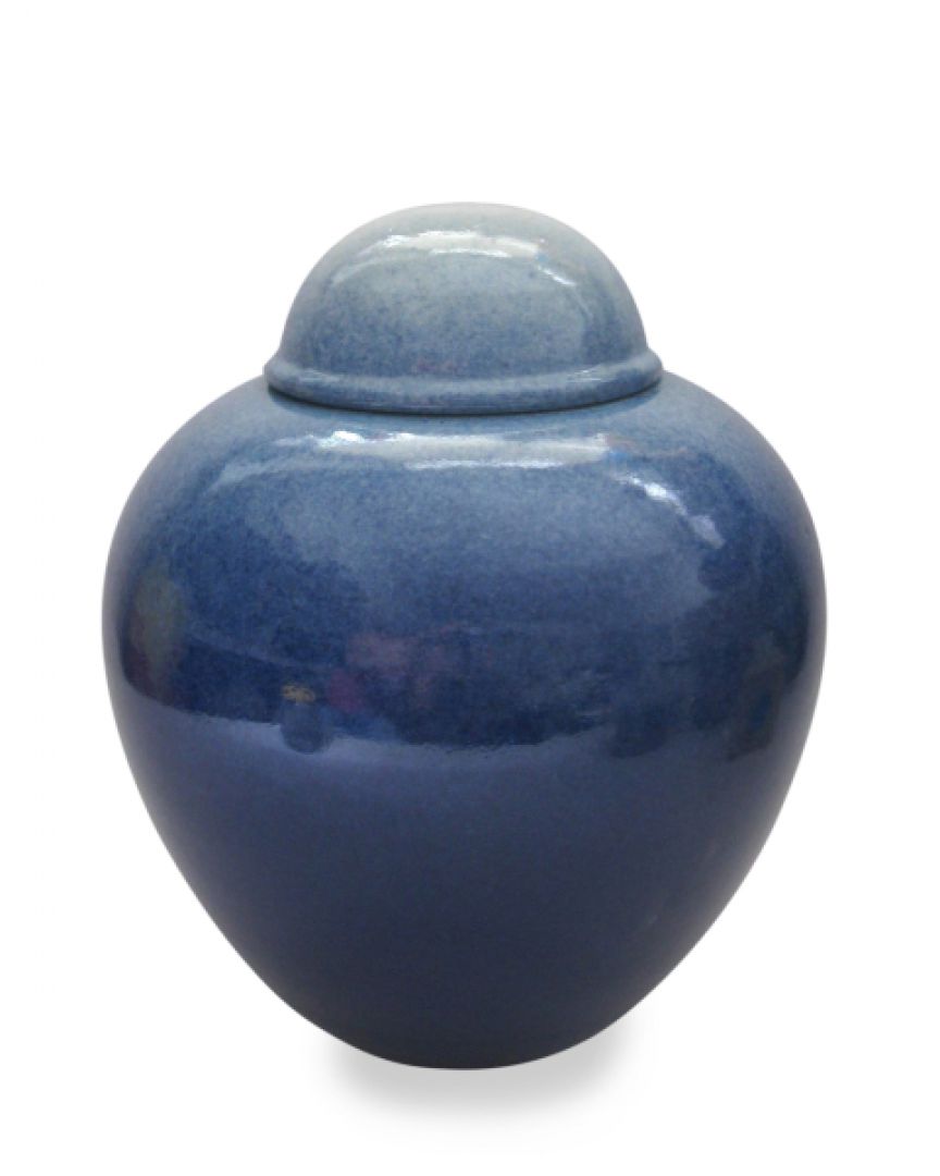 Keramiek urn met kleurennevel UV08-11-2b