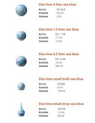 Elements-line 4 liter urn sea blue E01-4LB