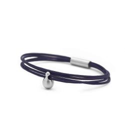 Dames charm armband donkerblauw TB-CL12}