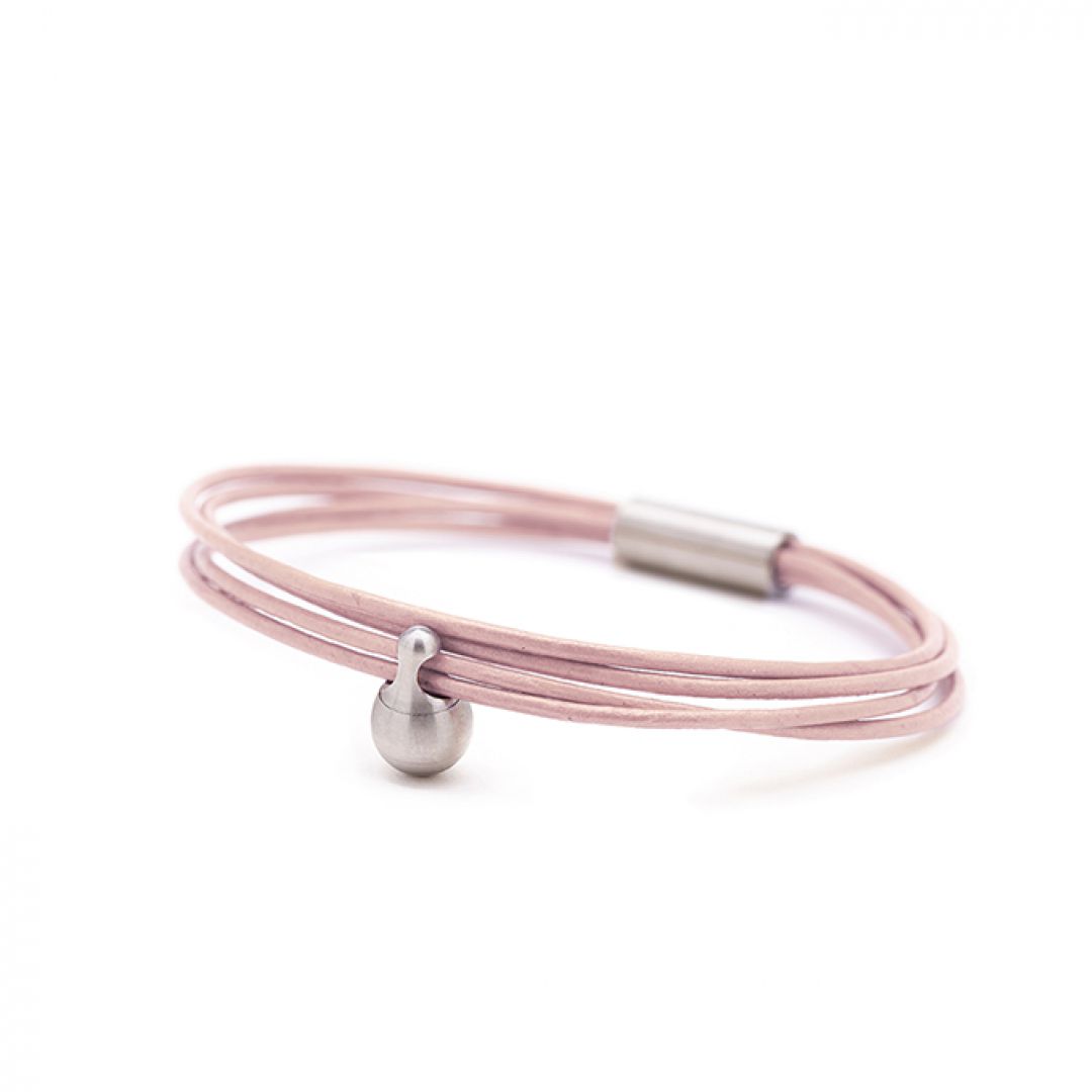 Dames charm armband roze TB-CL16