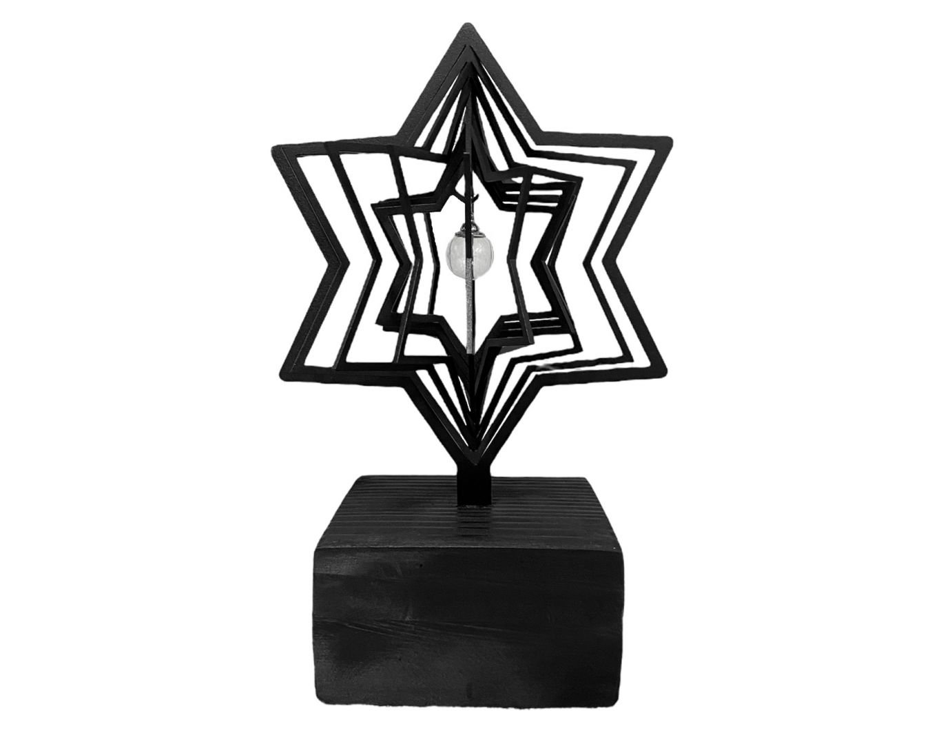 3D urn ster met hanger 718ste00